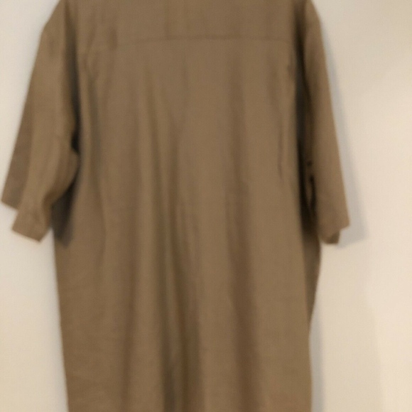 100% Linen Shirt Button Front Size XXL Coco - Picture 3 of 5